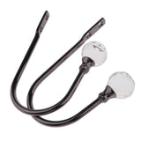 Max 2Pcs Curtain Tieback Hooks U Tie Backs for Voiles Curtain Holdback Black