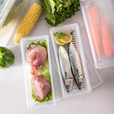 Maxbell Plastic Food Storage Container Refrigerator Organizer Box with Handle S