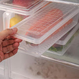 Maxbell Plastic Food Storage Container Refrigerator Organizer Box with Handle S