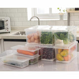 Maxbell Plastic Food Storage Container Refrigerator Organizer Box with Handle S