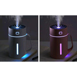 Max USB Ultrasonic Humidifier LED Light Air Purifier Aroma Diffuser White