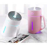 Max USB Ultrasonic Humidifier LED Light Air Purifier Aroma Diffuser White
