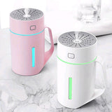 Max USB Ultrasonic Humidifier LED Light Air Purifier Aroma Diffuser White