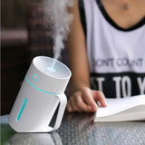 Max USB Ultrasonic Humidifier LED Light Air Purifier Aroma Diffuser White