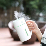 Max USB Ultrasonic Humidifier LED Light Air Purifier Aroma Diffuser White
