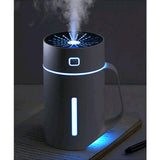 Max USB Ultrasonic Humidifier LED Light Air Purifier Aroma Diffuser White