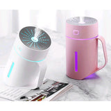 Max Maxb USB Ultrasonic Humidifier LED Light Air Purifier Aroma Diffuser Pink
