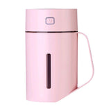 Max Maxb USB Ultrasonic Humidifier LED Light Air Purifier Aroma Diffuser Pink