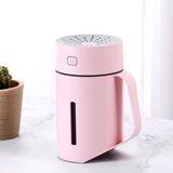 Max Maxb USB Ultrasonic Humidifier LED Light Air Purifier Aroma Diffuser Pink