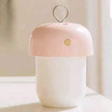 Max Maxb Portable Mini Humidifier with Lights USB Rechargeable for Home Office Pink