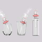 Max USB Mineral Water Bottle Mini Humidifier portable Air Atomizer Pink Rabbit