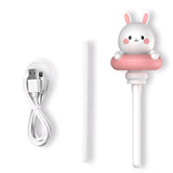 Max USB Mineral Water Bottle Mini Humidifier portable Air Atomizer Pink Rabbit