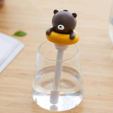 Max USB Mineral Water Bottle Mini Humidifier portable Air Atomizer Gray Bear
