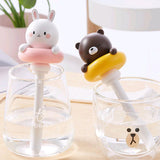 Max USB Mineral Water Bottle Mini Humidifier portable Air Atomizer Gray Bear