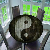 Max Waterproof Table Cover Cloth for 150cm Round Tables Restaurant BBQ Dining D