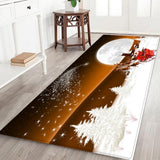 Max Living Room Floor Mat Carpet Bedroom Area Rug for Christmas  Chocolate