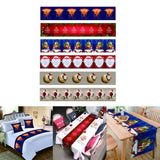 Max Christmas Pattern Cotton and Linen Table Bed Runner Double Sided Tapestry 01