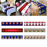 Max Christmas Pattern Cotton and Linen Table Bed Runner Double Sided Tapestry 01
