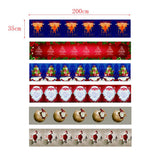 Max Christmas Pattern Cotton and Linen Table Bed Runner Double Sided Tapestry 01