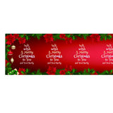 Max Christmas Pattern Cotton and Linen Table Bed Runner Double Sided Tapestry 02