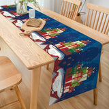 Max Christmas Pattern Cotton and Linen Table Bed Runner Double Sided Tapestry 03