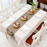 Max Christmas Pattern Cotton and Linen Table Bed Runner Double Sided Tapestry 05