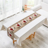 Max Christmas Pattern Cotton and Linen Table Bed Runner Double Sided Tapestry 06