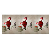 Max Christmas Pattern Cotton and Linen Table Bed Runner Double Sided Tapestry 06