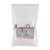 Max Wooden Electronic Smart Clock Date Temperature Dispaly Clock Wood