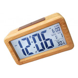 Max Wooden Electronic Smart Clock Date Temperature Dispaly Clock Wood
