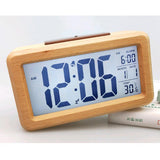 Max Wooden Electronic Smart Clock Date Temperature Dispaly Clock Wood