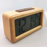 Max Wooden Electronic Smart Clock Date Temperature Dispaly Clock Wood