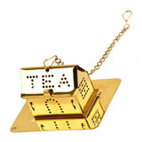Max Stainless Steel Tea Ball Filter Tea infuser For Loosing Leaf Tea  Golden