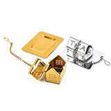 Max Stainless Steel Tea Ball Filter Tea infuser For Loosing Leaf Tea  Golden