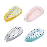 Max Maxb Foldable Travel Crib Baby Cotton Sleeping Baby Bassinet Bed Yellow Crown