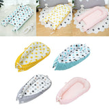 Max Maxb Foldable Travel Crib Baby Cotton Sleeping Baby Bassinet Bed Yellow Crown