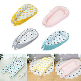Max Maxb Foldable Travel Crib Baby Cotton Sleeping Baby Bassinet Bed Yellow Crown