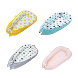 Max Maxb Foldable Travel Crib Baby Cotton Sleeping Baby Bassinet Bed Yellow Crown