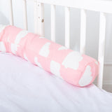 Maxbell Cotton Snake Shaped Long Pillow Cushion For Crib and Bed Pink Clouds