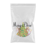 Max Xmas Theme Waterproof Tablecloth for Round Table 1.2m Dia Catoon Deer