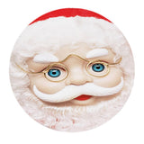 Max Xmas Theme Waterproof Tablecloth for Round Table 1.2m Dia Santa Claus