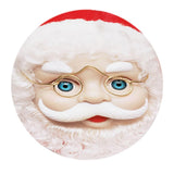 Max Xmas Theme Waterproof Tablecloth for Round Table 1.2m Dia Santa Claus