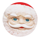 Max Xmas Theme Waterproof Tablecloth for Round Table 1.2m Dia Santa Claus