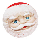 Max Xmas Theme Waterproof Tablecloth for Round Table 1.2m Dia Santa Claus