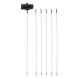 Max Dryer Duct Cleaning Kit Lint Remover Brush + Bendable Rods 6 Rods 1 Brush