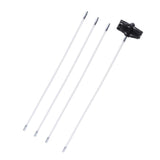 Max Dryer Duct Cleaning Kit Lint Remover Brush + Bendable Rods 4 Rods 1 Brush