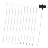 Max Dryer Duct Cleaning Kit Lint Remover Brush + Bendable Rods 12 Rods 1 Brush