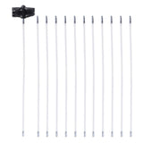 Max Dryer Duct Cleaning Kit Lint Remover Brush + Bendable Rods 12 Rods 1 Brush