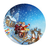 Max 48'' Round Table Cover Tablecloth Oil-Proof & Waterproof Xmas Carriage