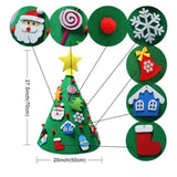 Maxbell Felt Christmas tree three-dimensional Santa hat festive decoration